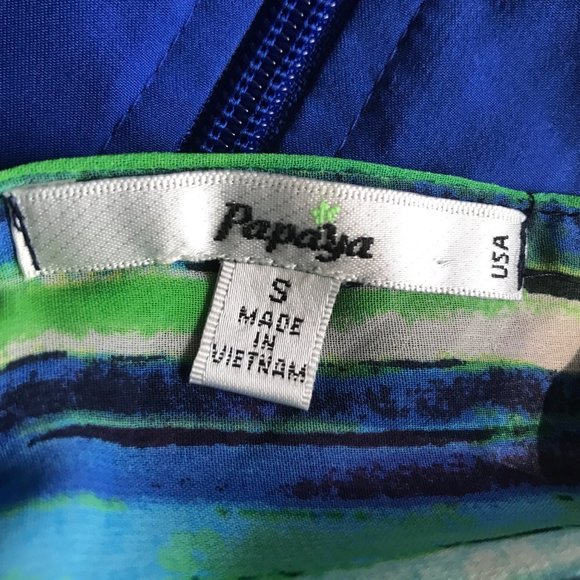 Papaya Maxi Dress Colorful Small Cruise Cocktail Summer - Picture 5 of 8